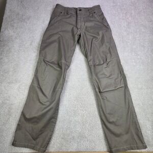 KUHL Mens Slackr Pants 30x31 Khaki Patina Relaxed Fit Articulated Knees